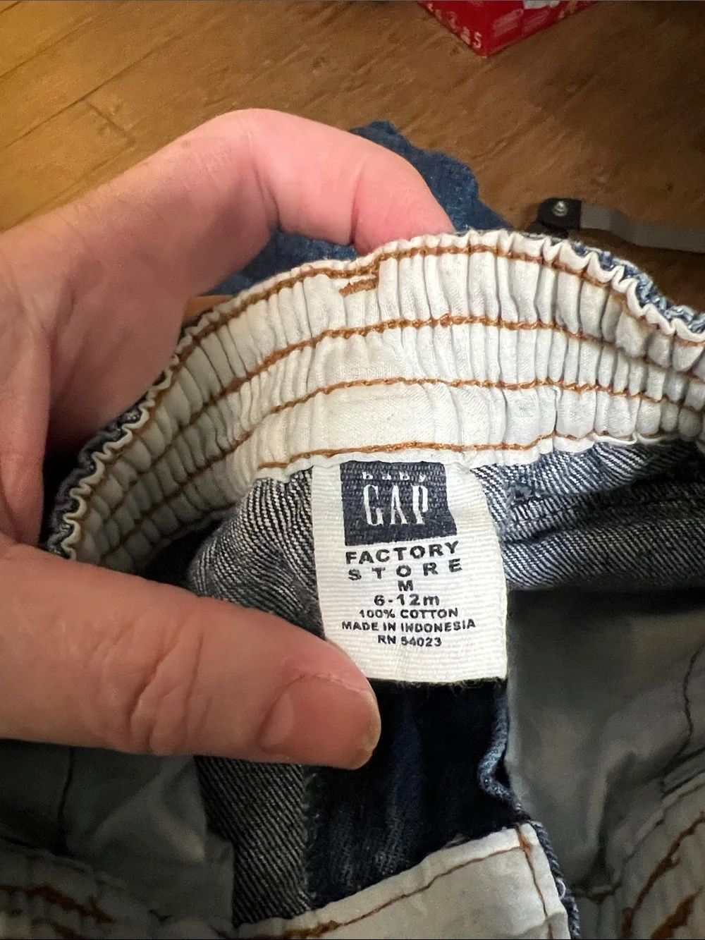 GAP Indigo Denim Snap Crotch Kids Jeans